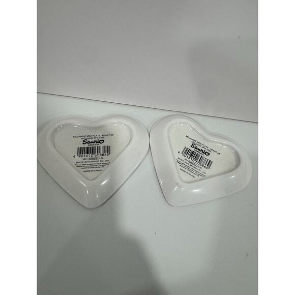 Hello Kitty Mini Plate Set Sanrio Vintage - Heart Shaped - Picture 5 of 5